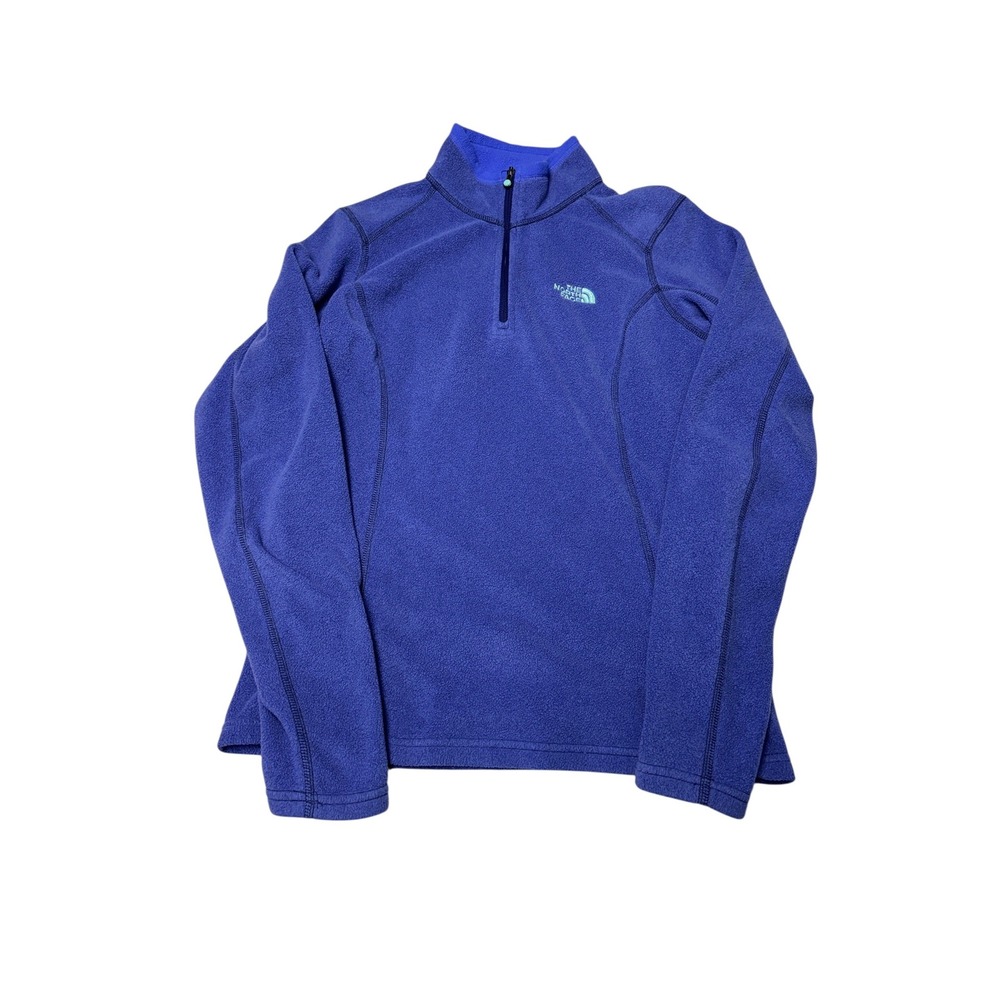 The North Face TKA‎ 100 Womens Purple Quarter Zip Fleece Pullover Jacket Small